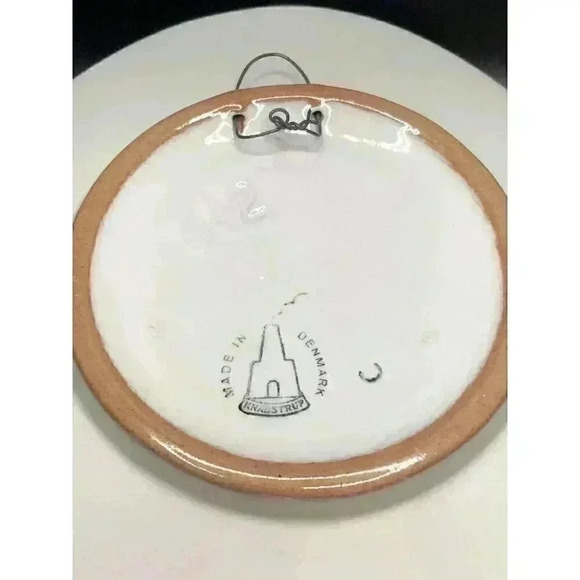 Vintage MCM Knabstrup Danish Pottery Plaque STORM P Robert Storm Petersen Plate - Picture 9 of 10